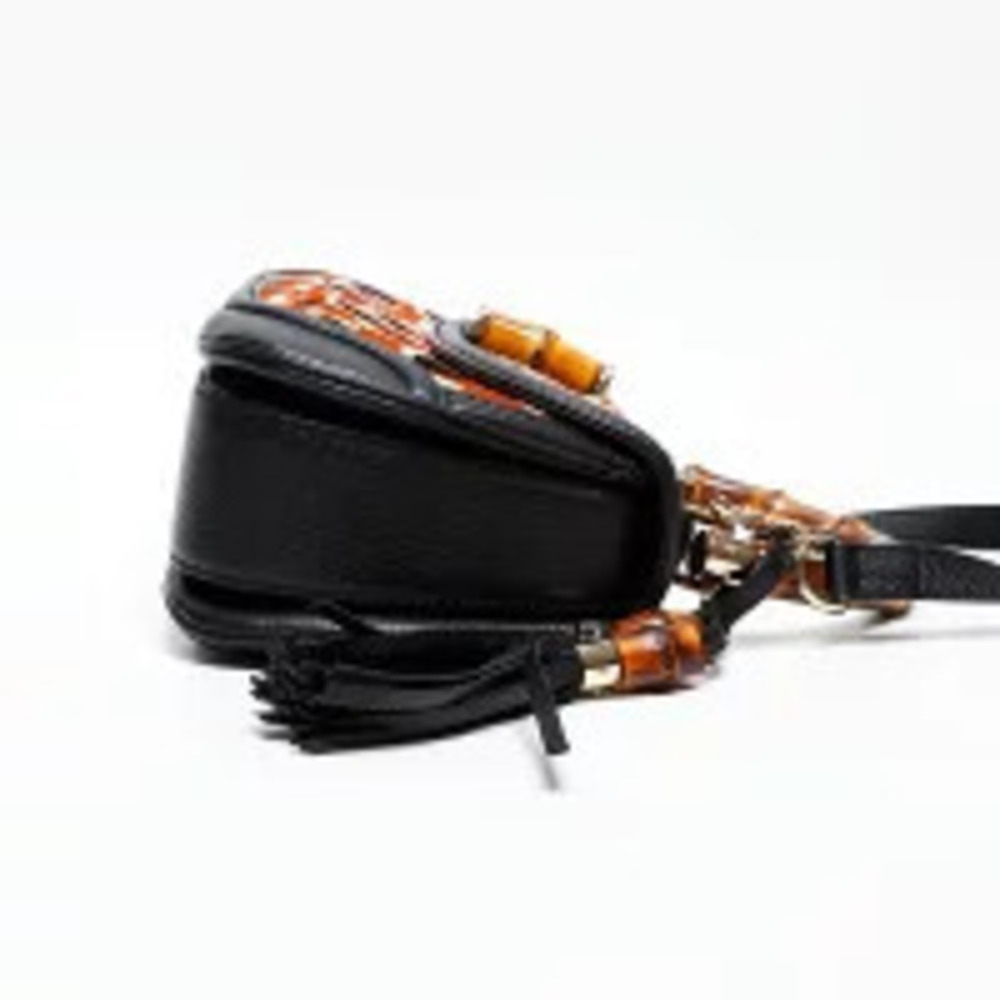 Gucci Bamboo Haircalf Handbag Black - Picture 4 of 13